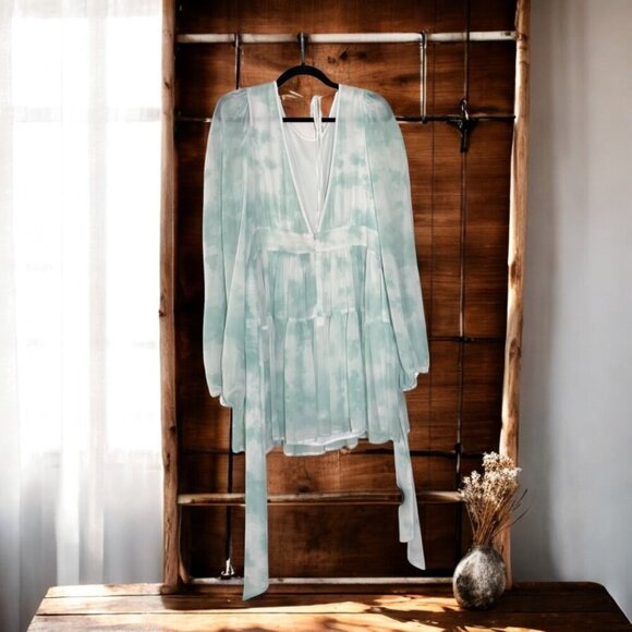 LDT Tie Dye Mini Dress Size 12 - Picture 6 of 14